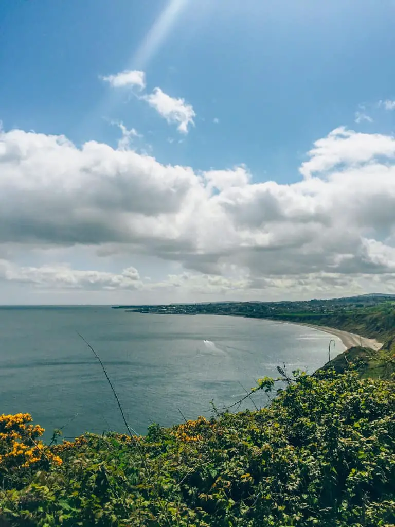 The view into Greystones from Bray