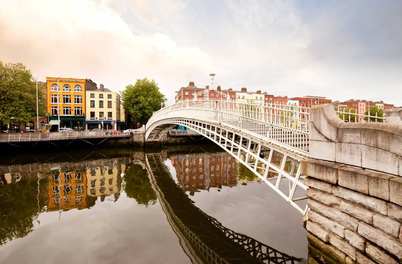 Cross the Ha'penny Bridge to the Winding Stair Bookshop as part of 7 day Ireland Itinerary