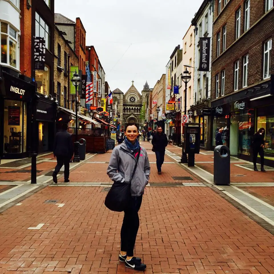 Me on Grafton Street during my first trip to Ireland