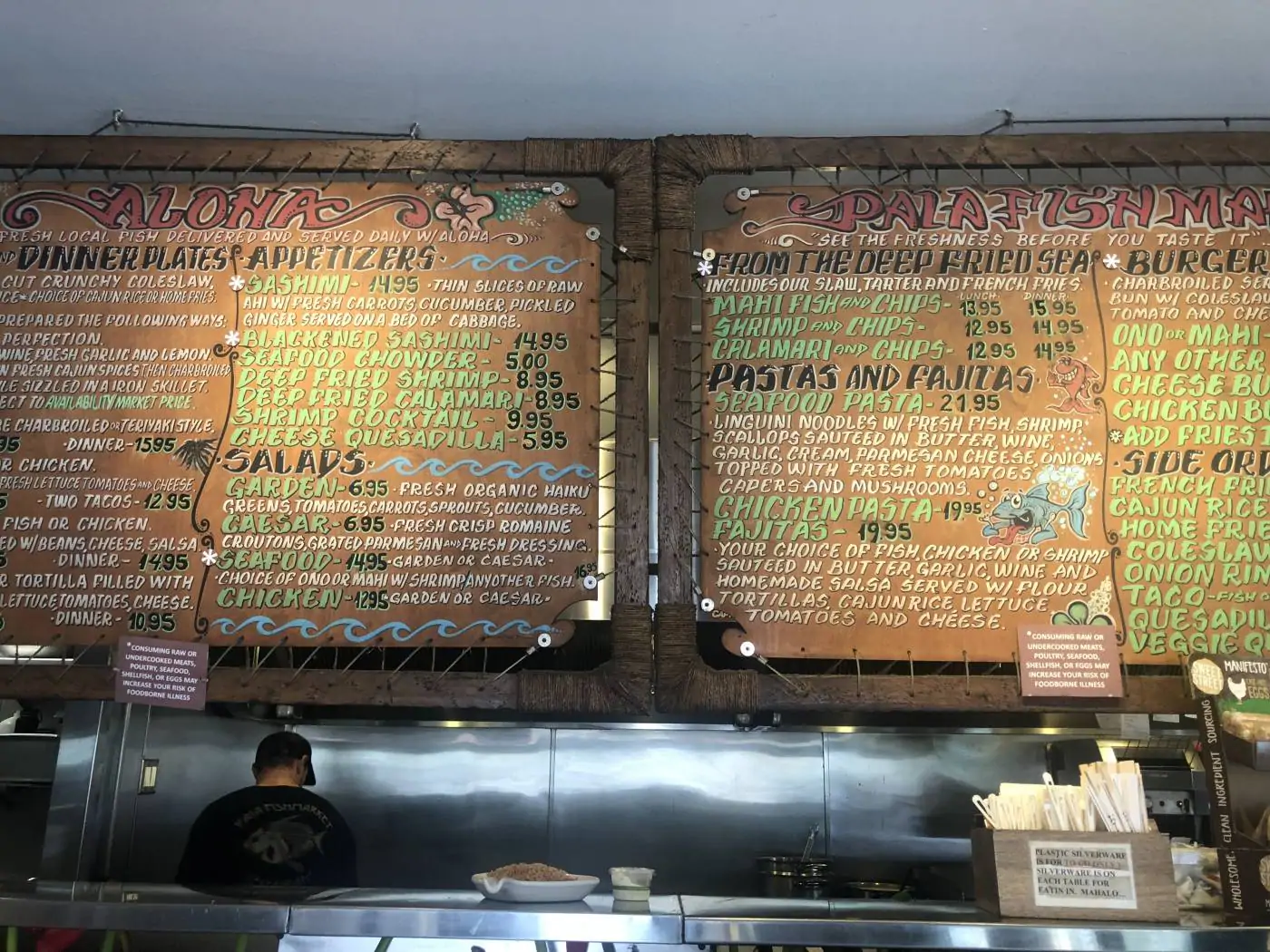 Paia Fish Market Menu in Paia Maui