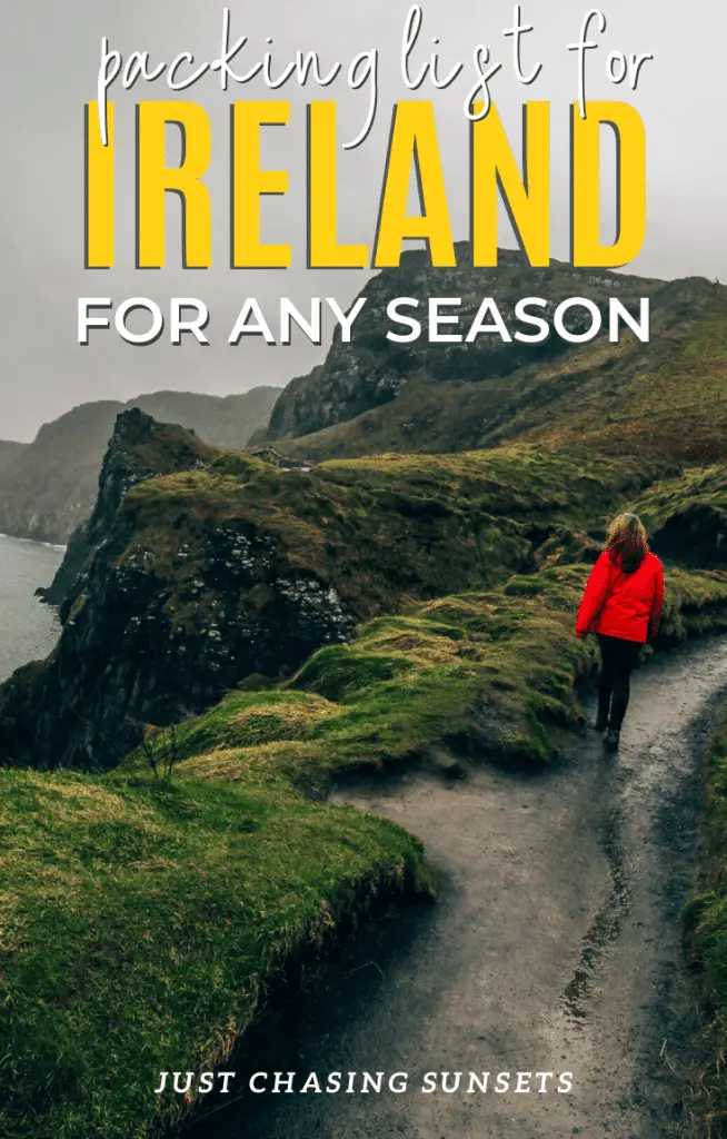 packing list for ireland for any season