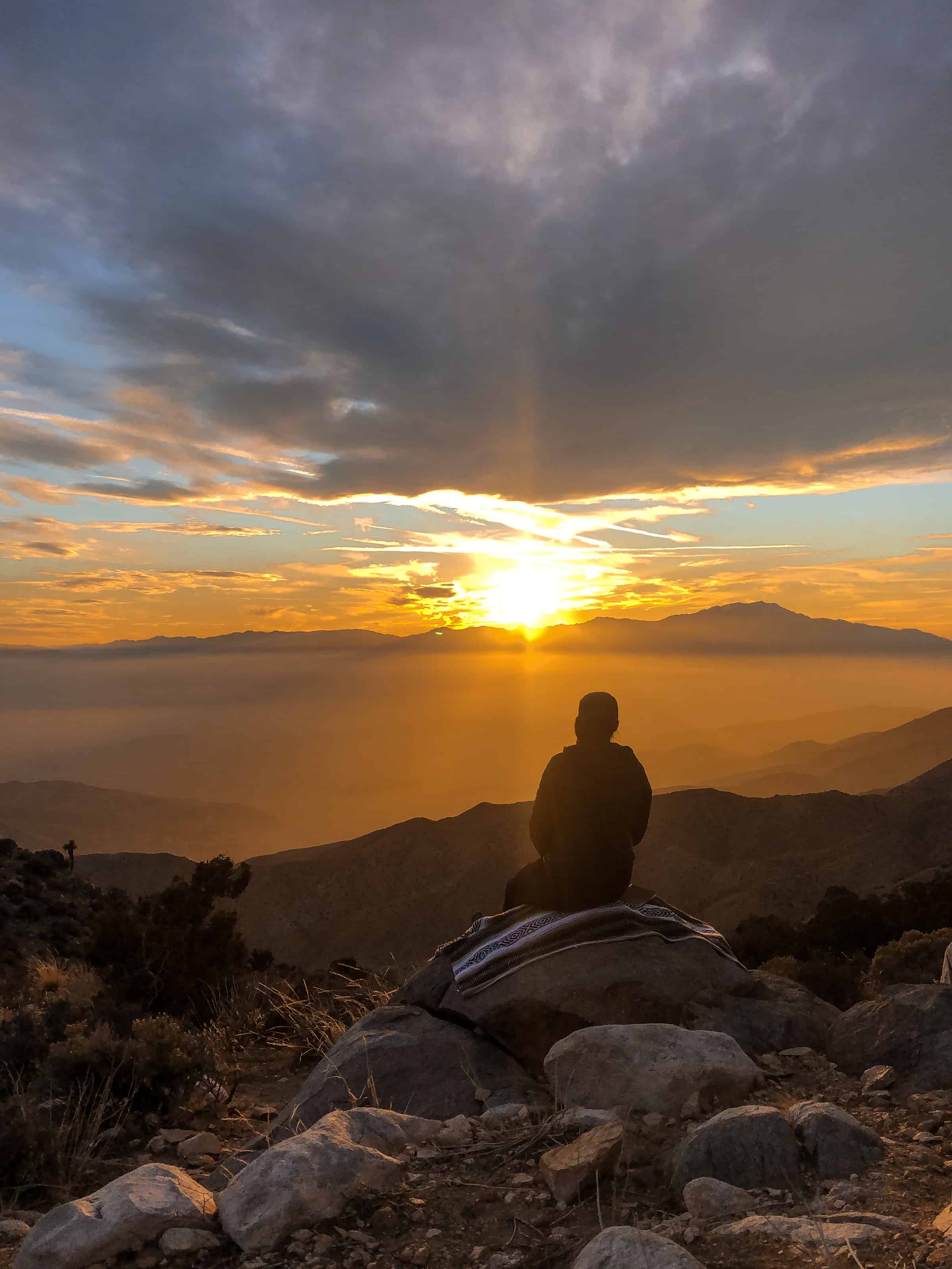 Sunset at Keys View Joshua Tree National Park