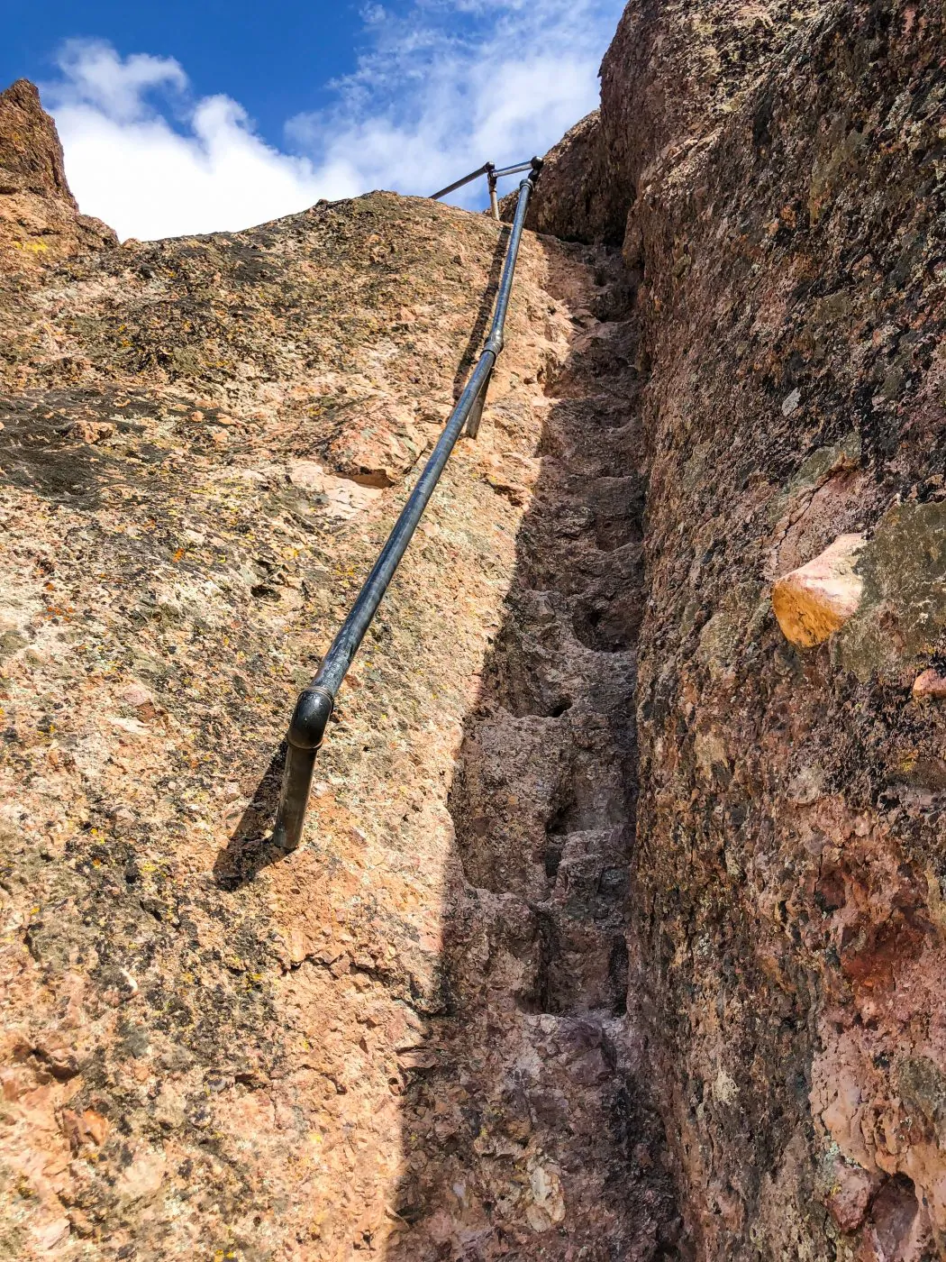 Steep and Narrow section of the High Peaks trail in Pinnacles National Park