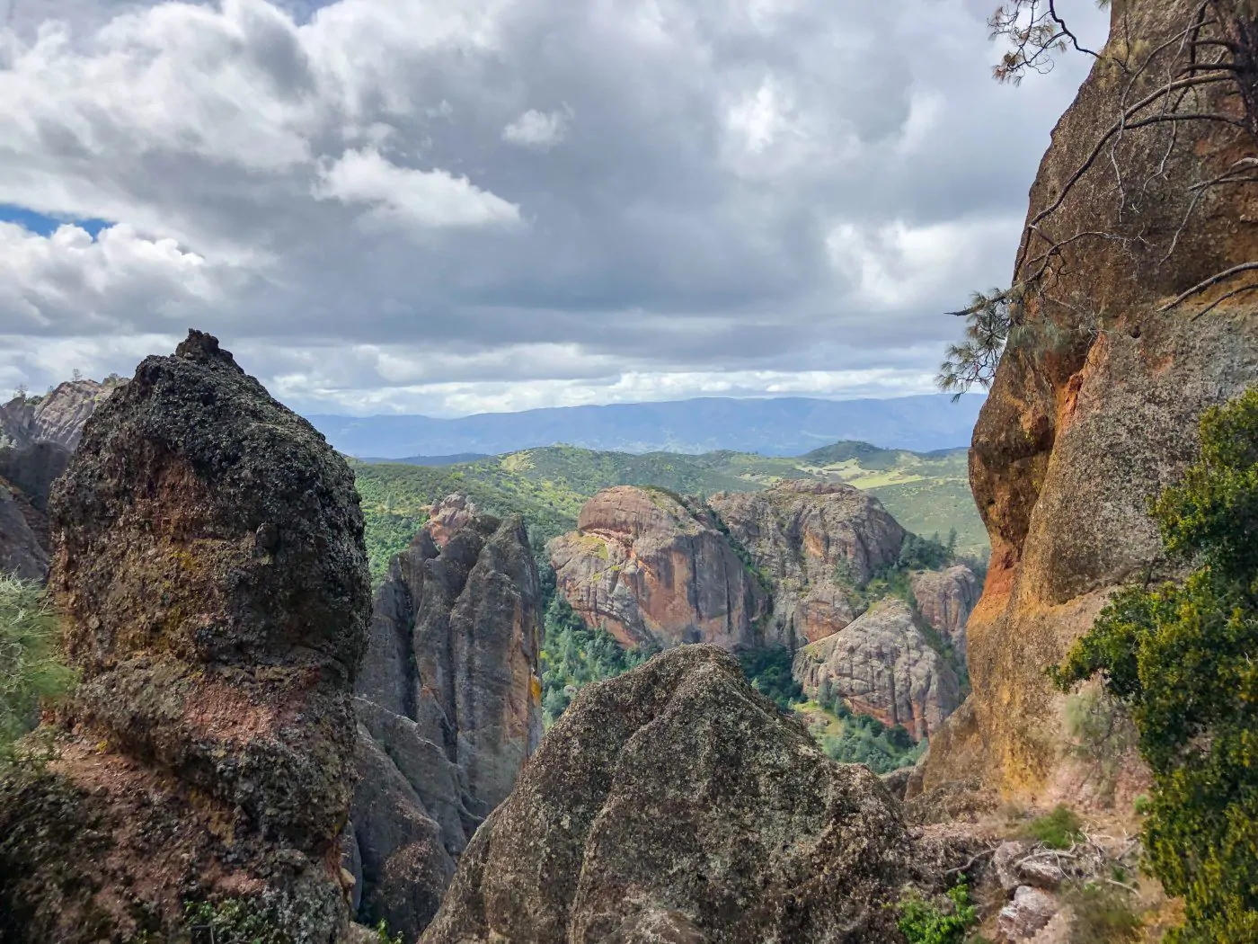 Pinnacles National Park view from the High Peaks Trail