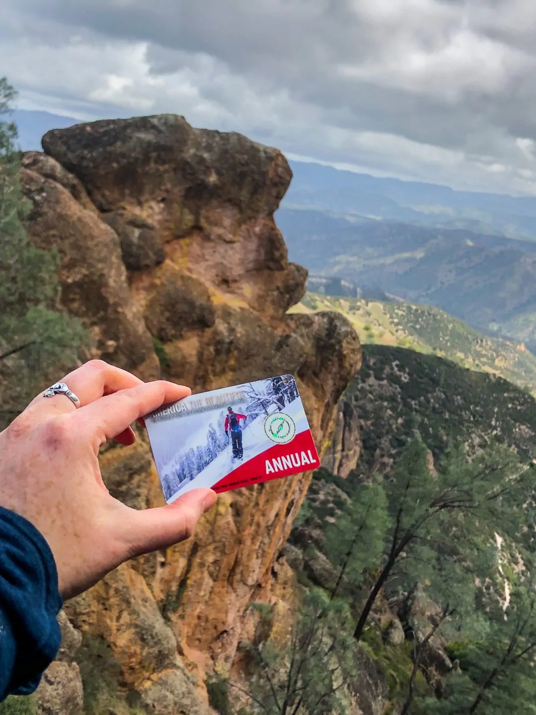 America the Beautiful National Park Pass in Pinnacles National Park, California