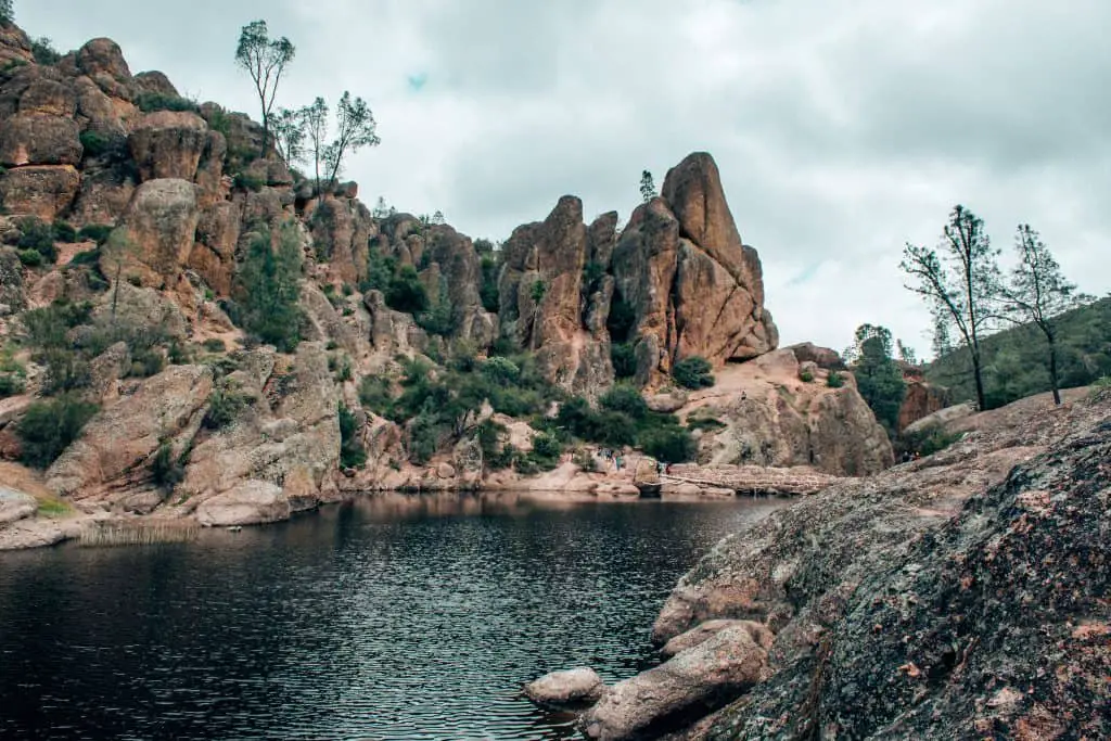 Bear Gulch Reservoir in Pinnacles National Park