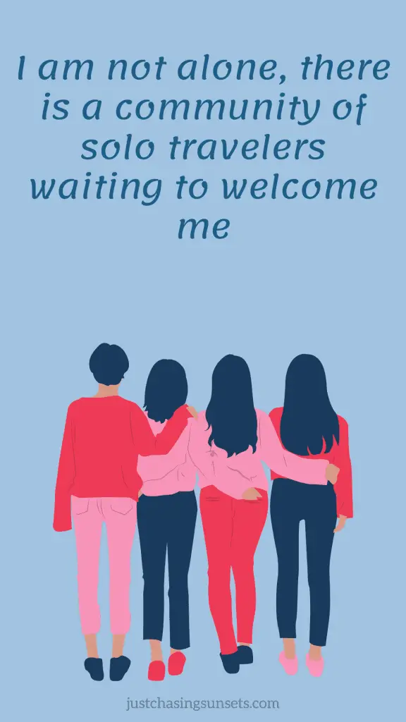 Travel affirmations for making connections