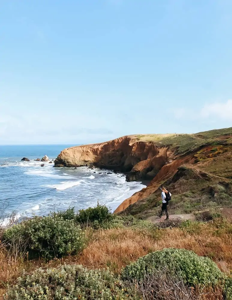 me on the Mori Point hike in Pacifica, Ca