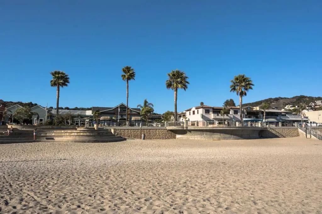 View of Avila Beach from the ocean.