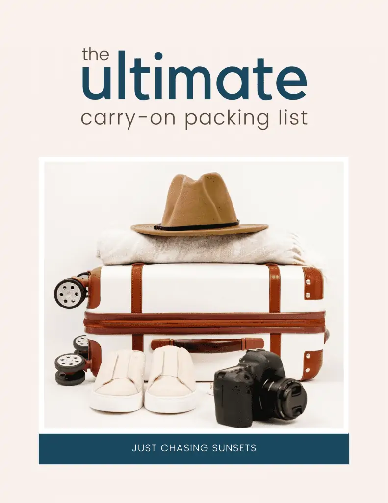 the ultimate carry-on packing list