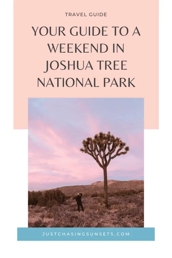 a weekend in Joshua Tree National Park