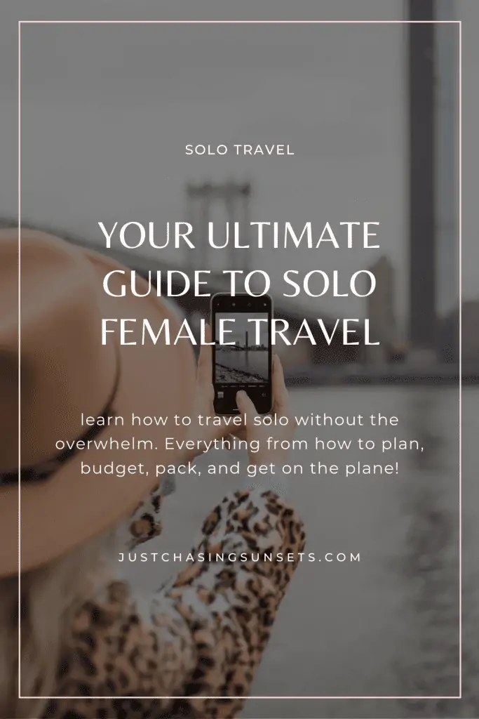 solo female travel guide