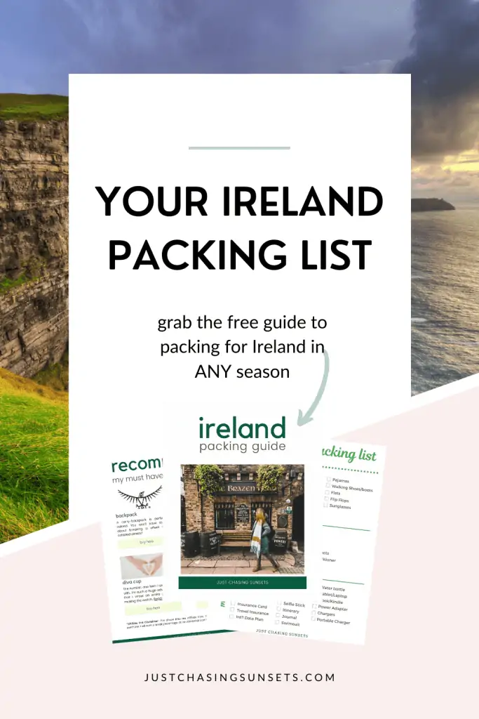 ireland packing list