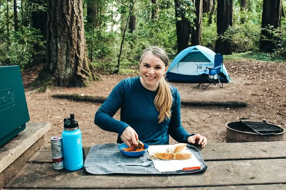 Camping in Butano State Park near Pescadero, CA