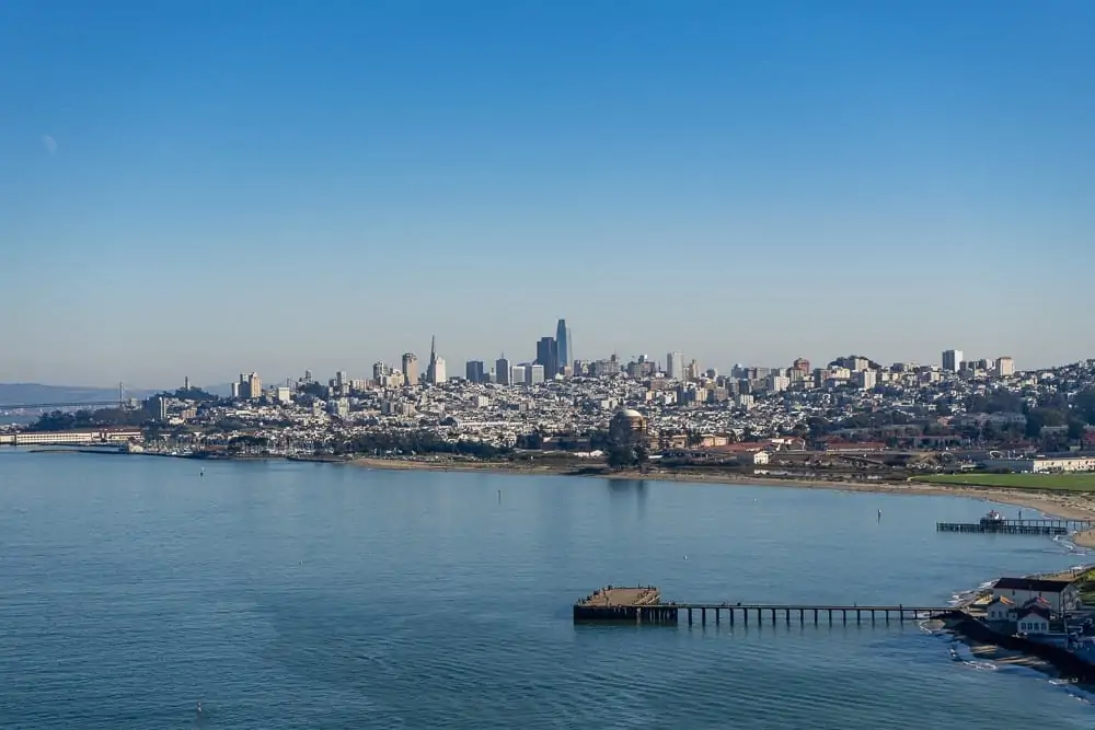 San Francisco Skyline from the Golden Gate Bridge