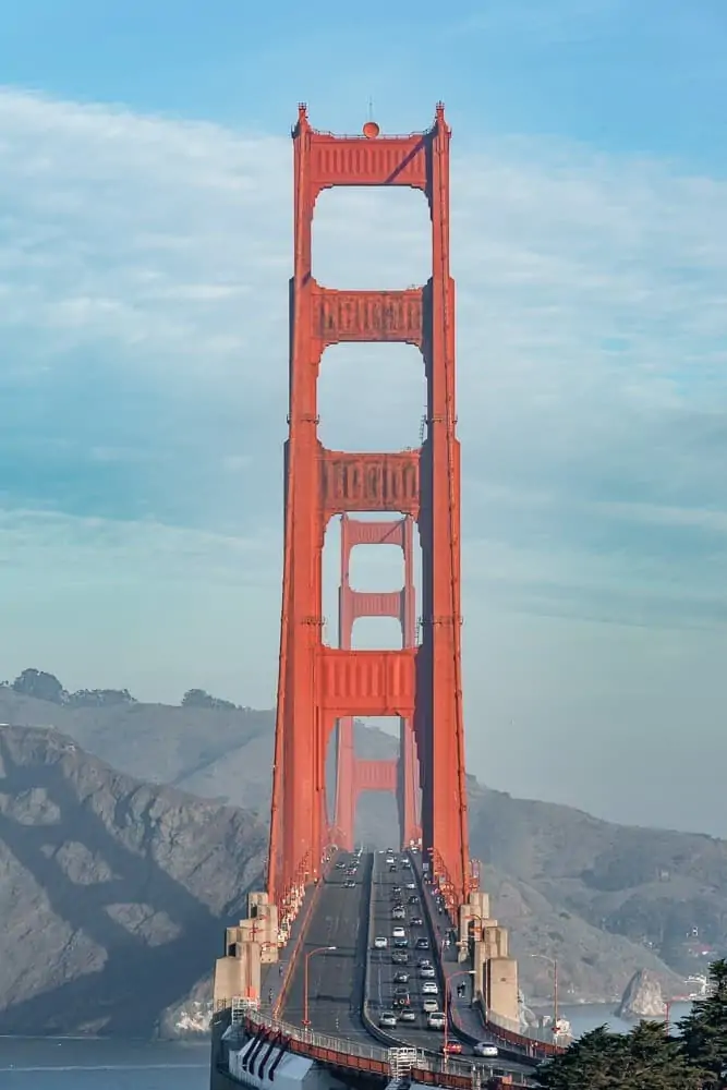 Golden Gate Bridge view from the Golden Gate Overlook
