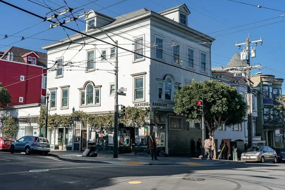 Street corner in the Haight Ashbury