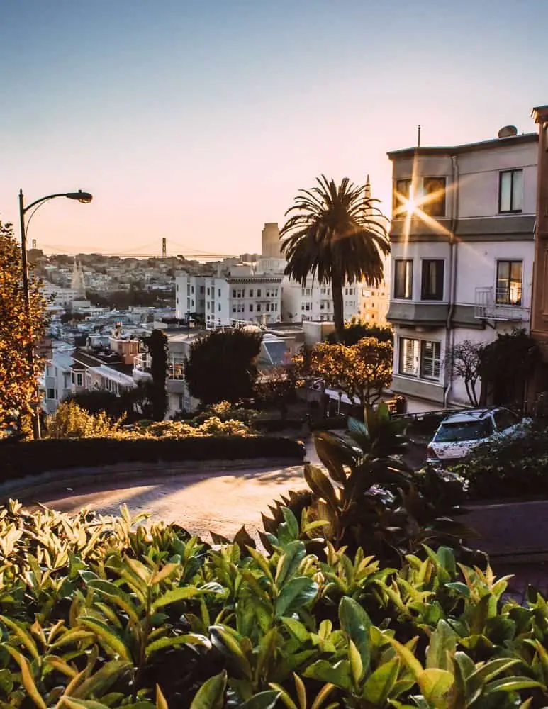 Lombard street at Sunrise