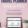 Travel Planner Worksheets