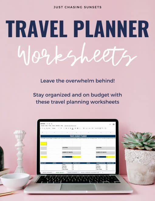 Travel Planner Worksheets