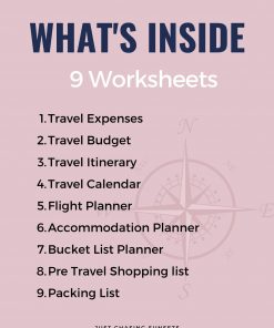 Travel Planner Worksheets