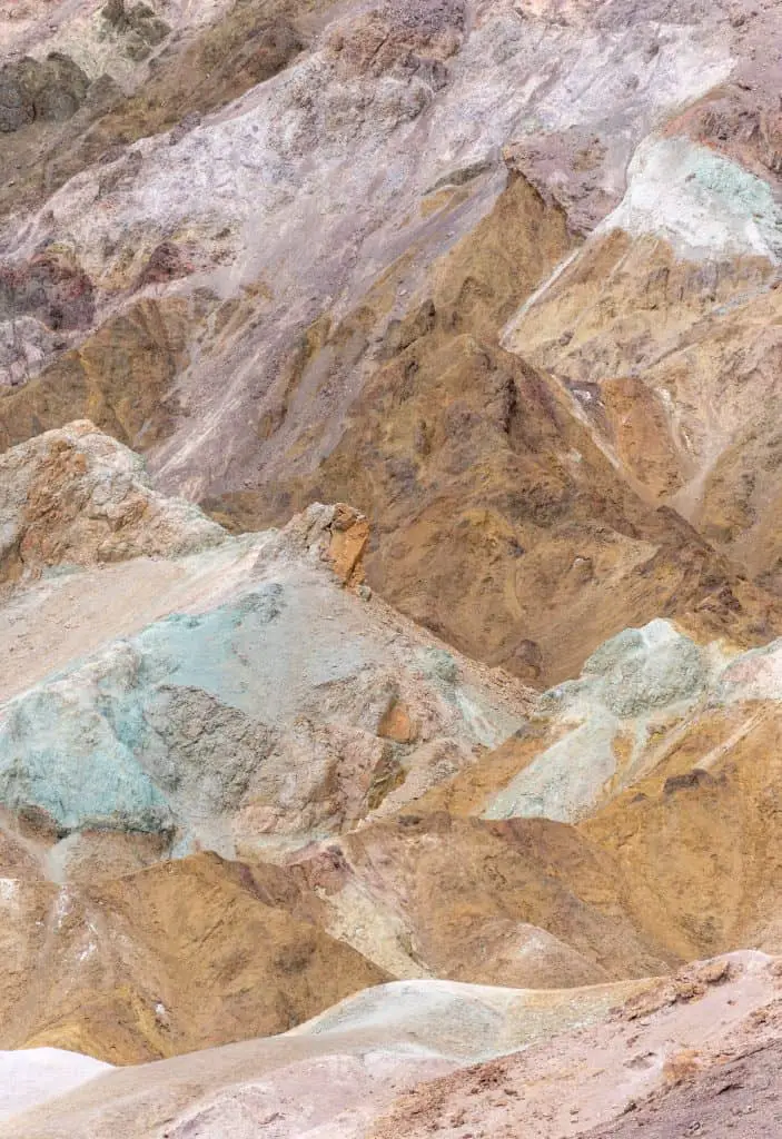Colorful hills of Artist's Palette Death Valley