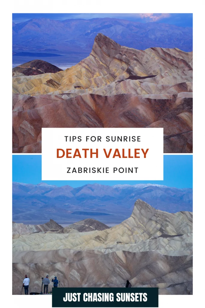 Zabriskie Point Sunrise Death Valley