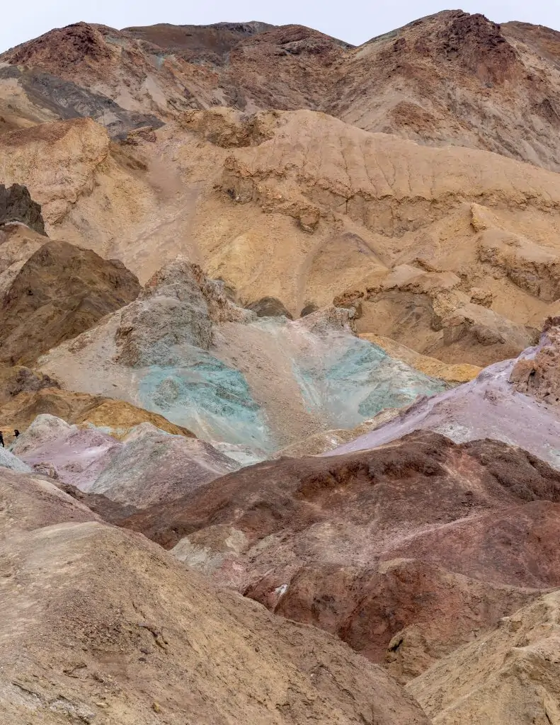 Vibrant soil of Artist's palette Death Valley National Park
