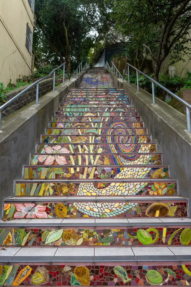 Hidden Garden Steps in the Inner Sunset, San Francisco, CA