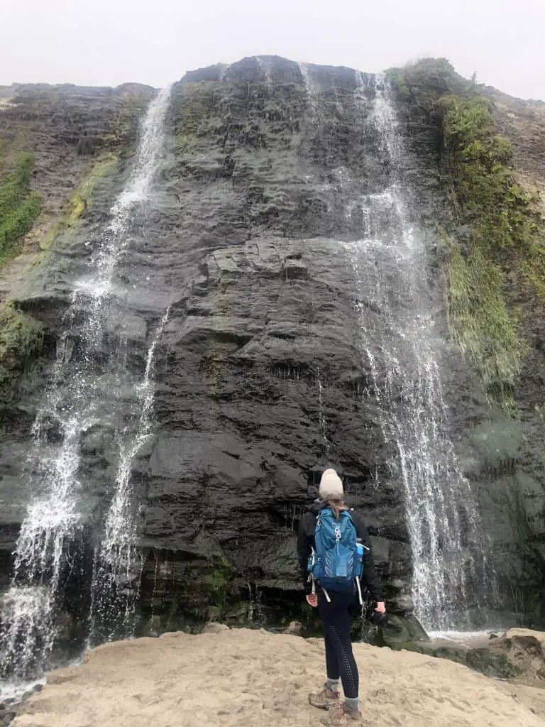 Me standing at the base of Alamere Falls