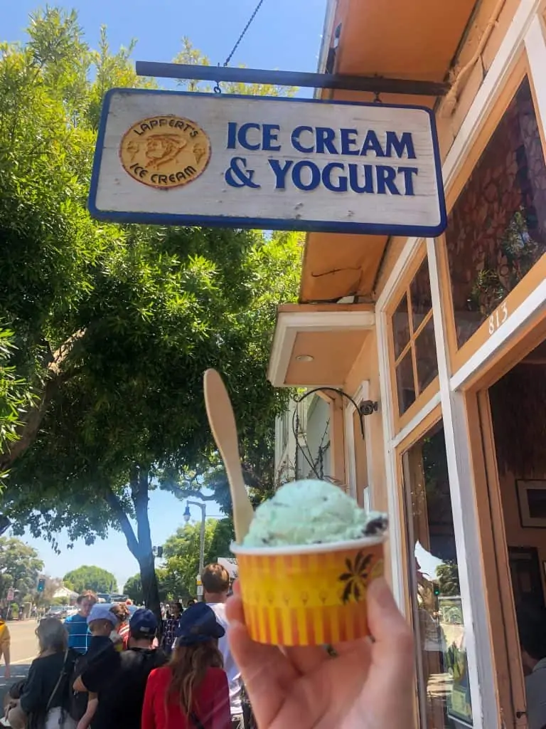 Lappert's ice cream and yogurt shop in Sausalito, CA.