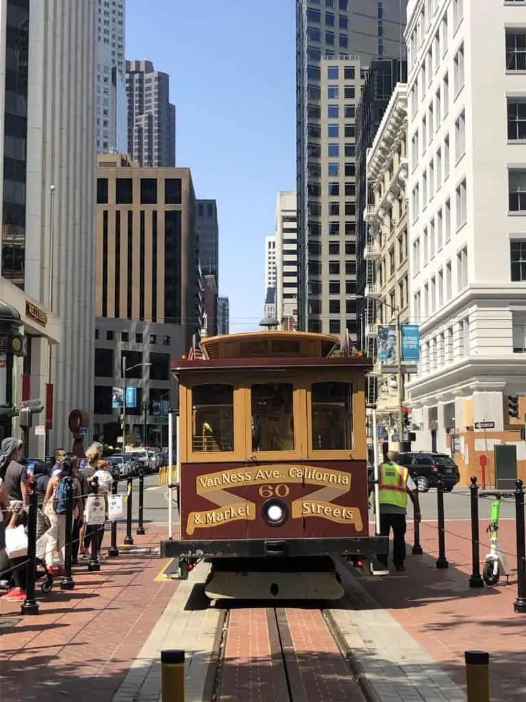 California cable car line San Francisco, CA