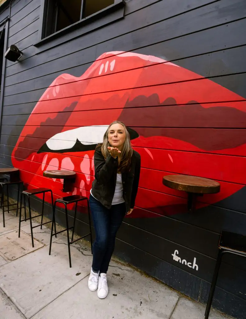 me standing in front of fnnch lips in North Beach, San Francisco