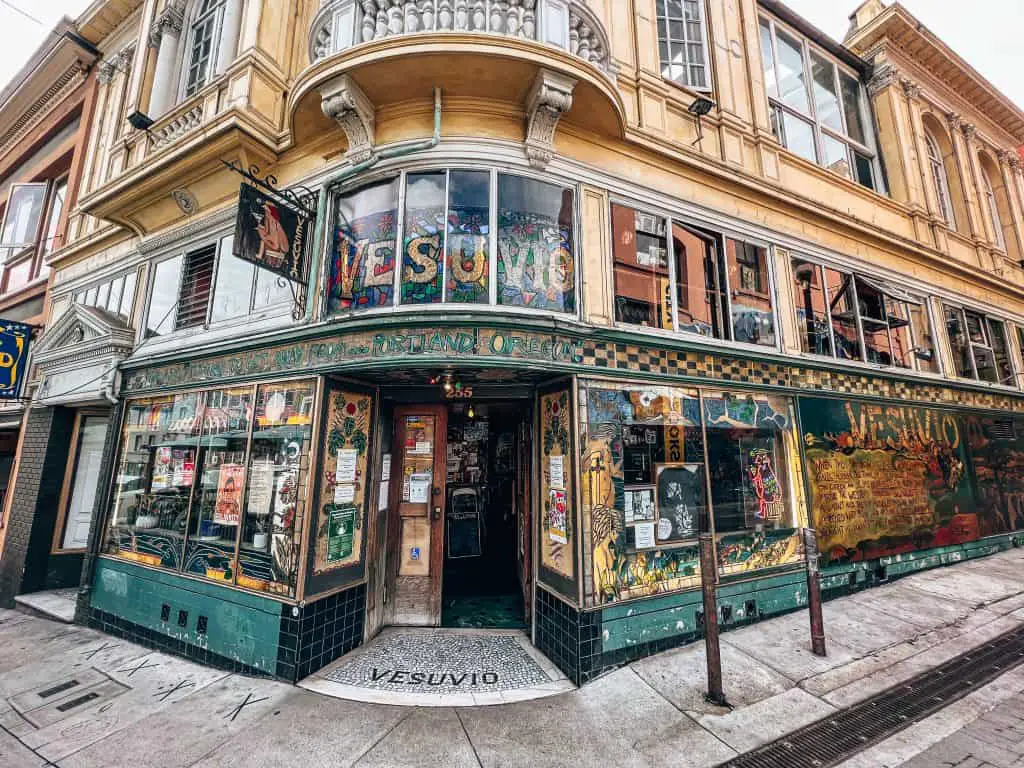 Vesuvio bar in North Beach, San Francisco, CA.