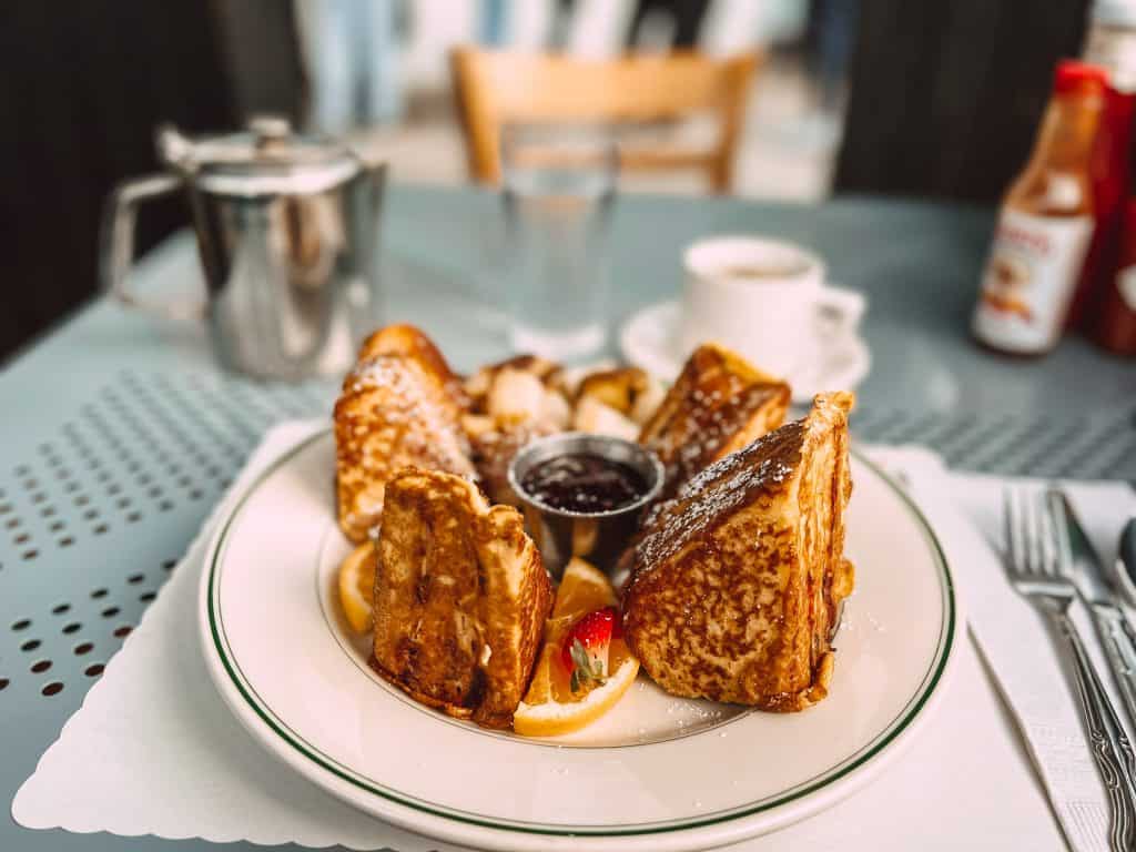 Monte Cristo sandwich from Mama's on Washington Square Park in North Beach San Francisco.