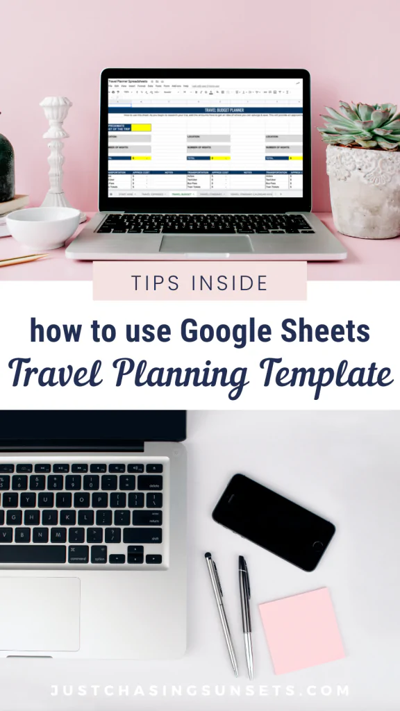 travel planner spreadsheets