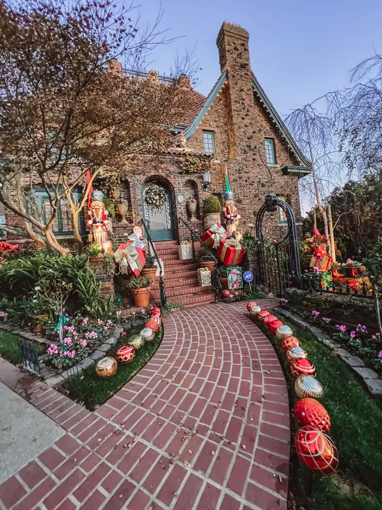 45 Upper Terrace House Christmas decorations in San Francisco