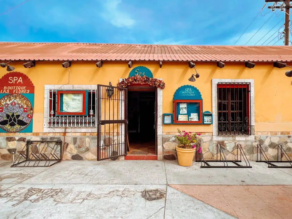 Spa front in Loreto's town center