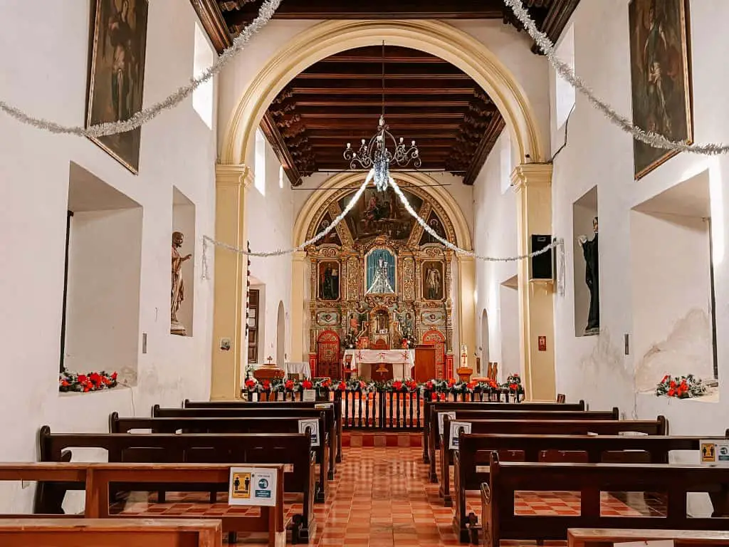 Church interior of Loreto Mission