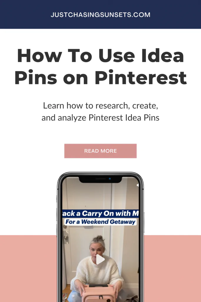 how to use idea pins on Pinterest