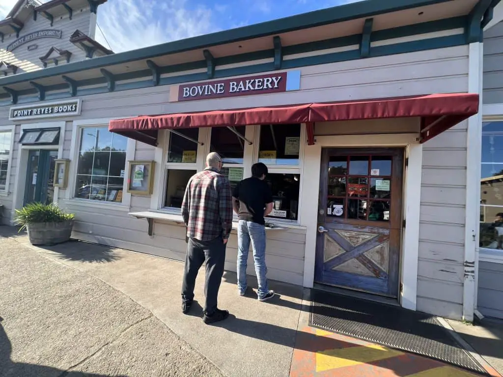 Bovine Bakery storefront in Point Reyes Station.