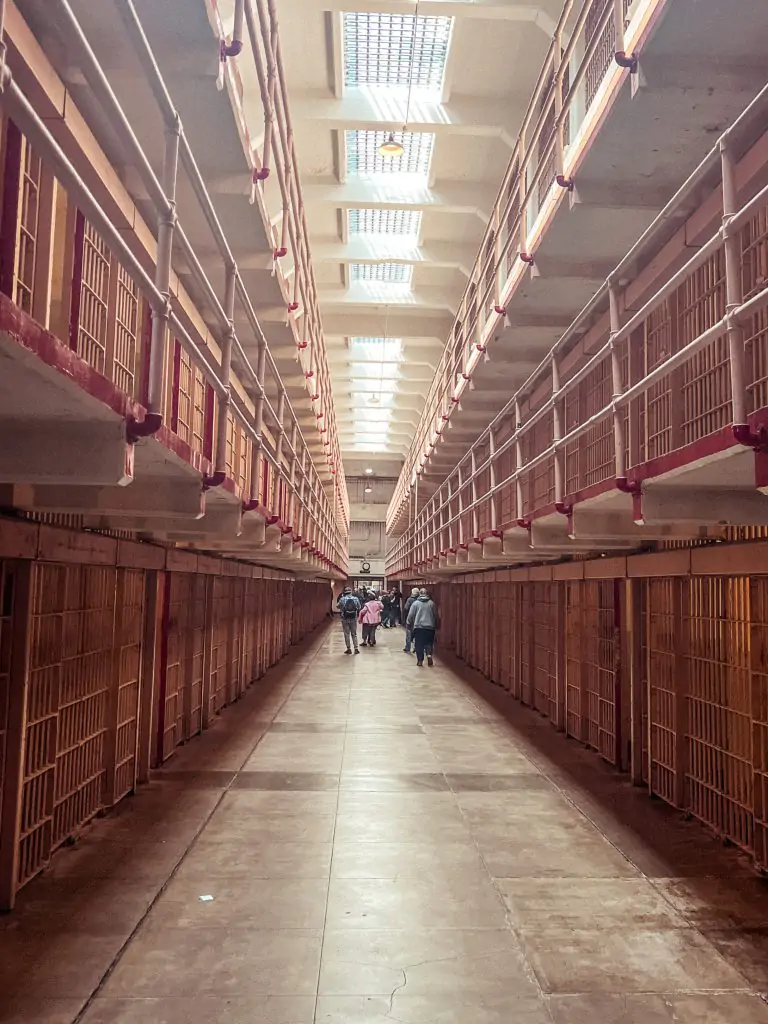 Cellhouse in Alcatraz federal prison