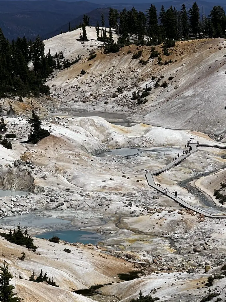 Bumpass Hell hydrothermal area in Lassen National Park