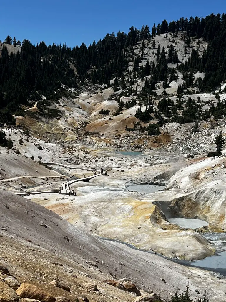 Bumpass Hell hydrothermal area in Lassen National Park