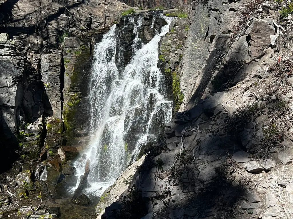 Kings Creek Falls waterfall in Lassen National Park