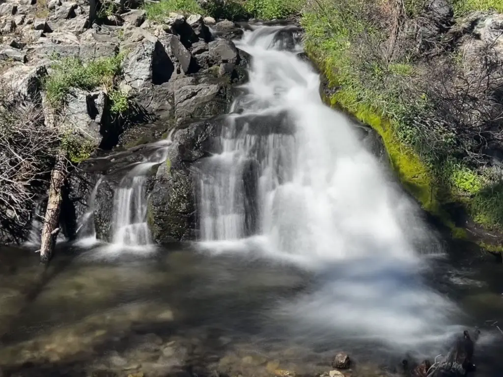 Small waterfall on the Kings Creek Falls trail in Lassen National Park