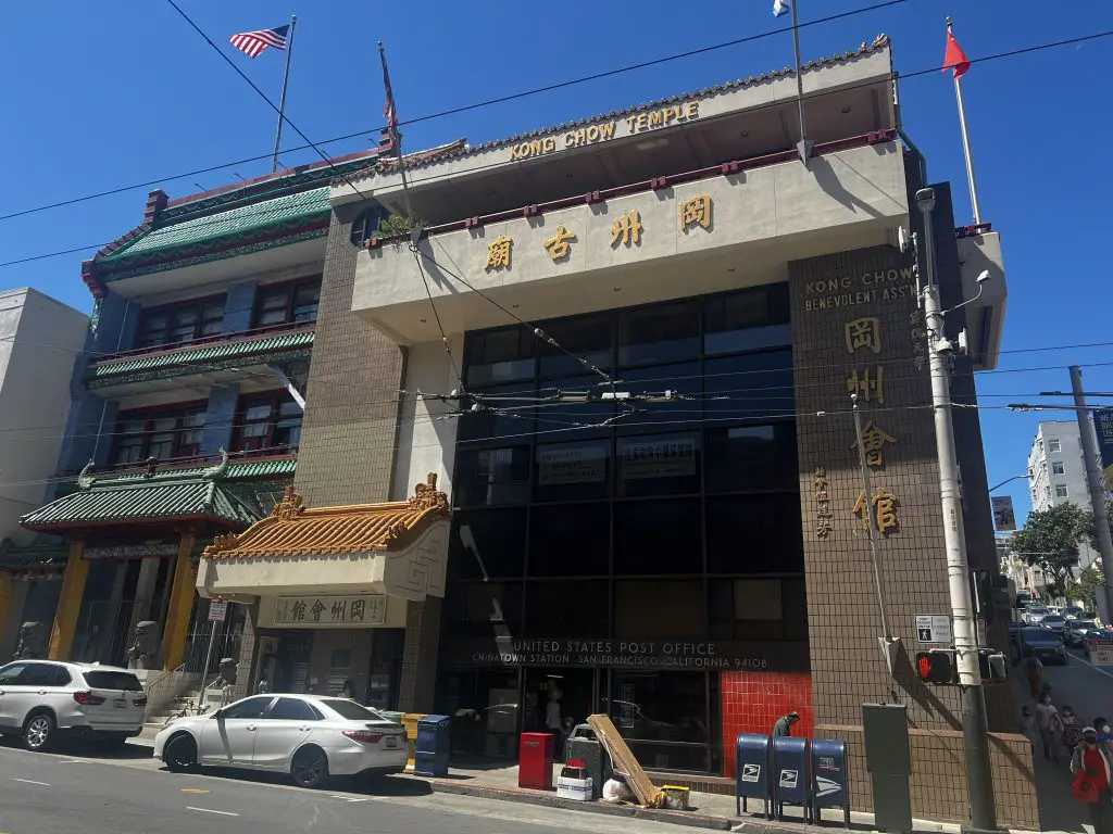 Kong Chow Temple in Chinatown, San Francisco, California.