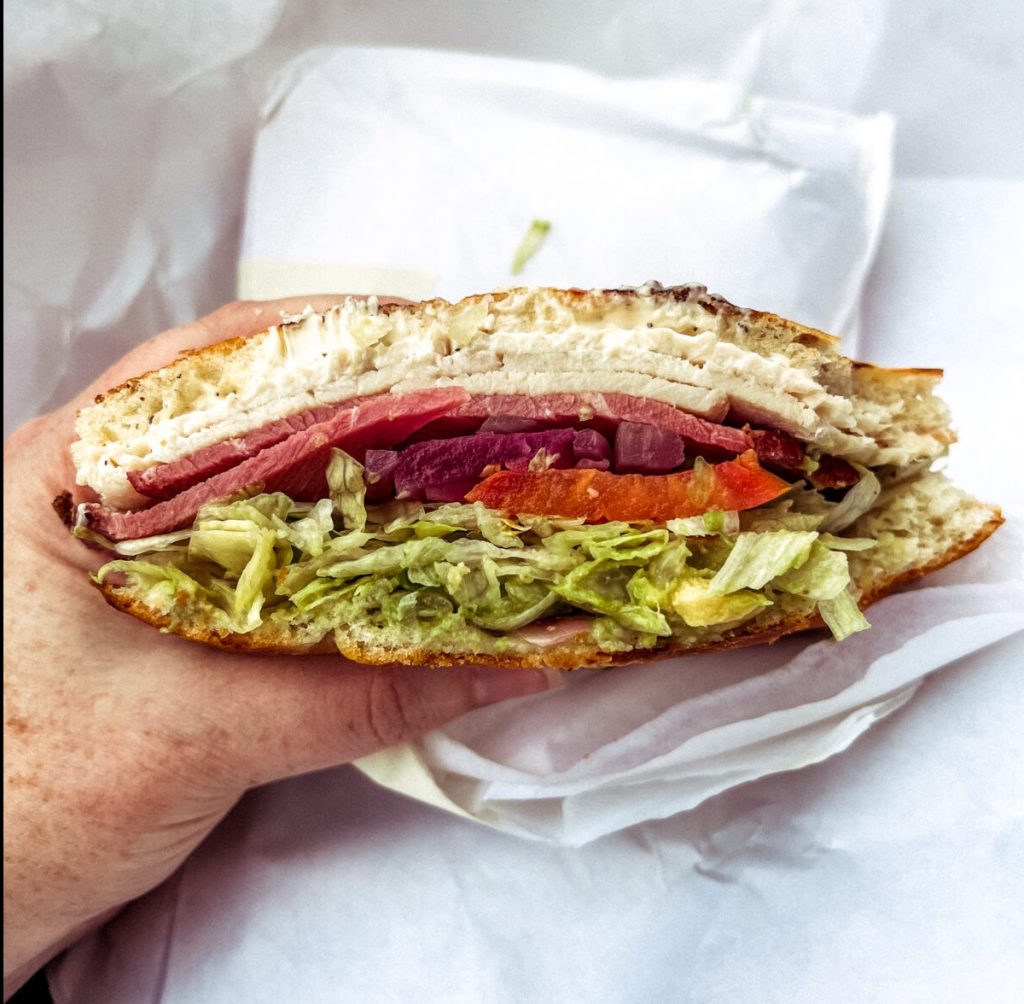 Deli sandwich from Ham and Cheese Deli in the Richmond, San Francisco