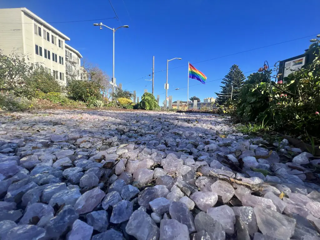 Pink Triangle Memorial Park in the Castro, San Francisco