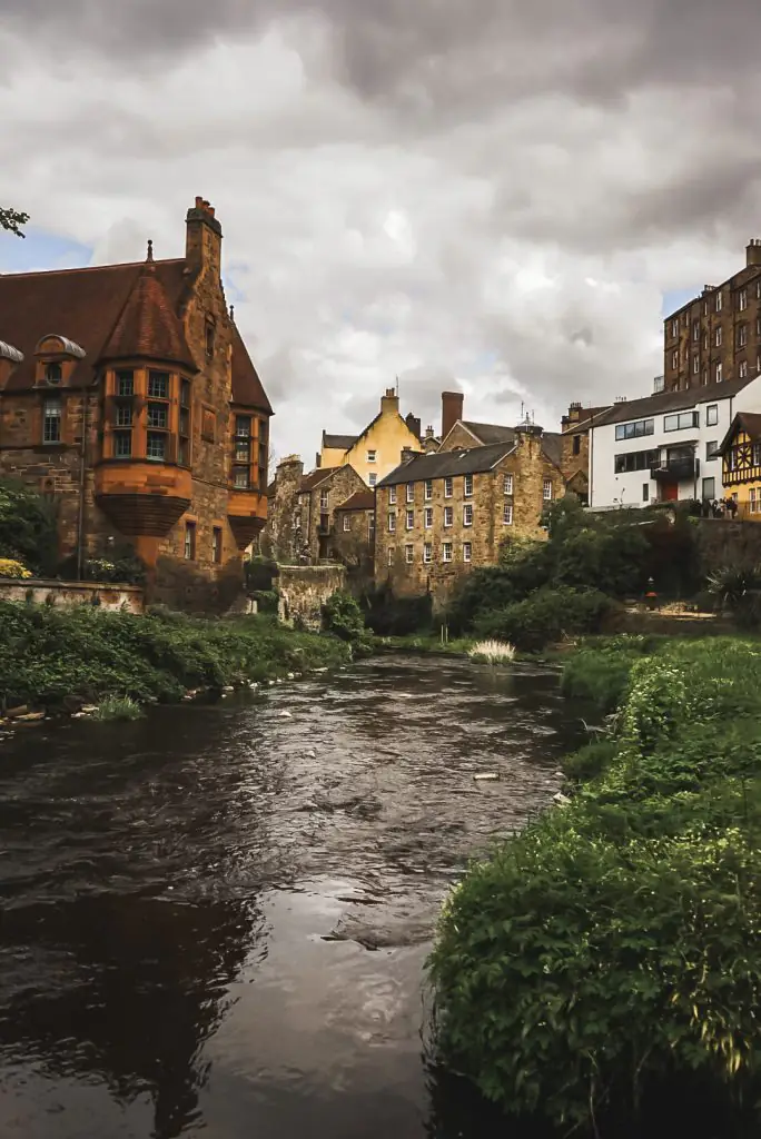 Dean's Village in Edinburgh, Scotland